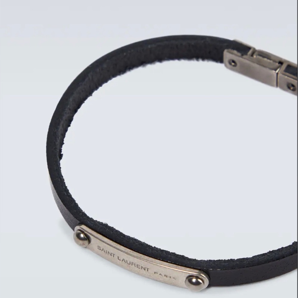 Ysl thin leather bracelet